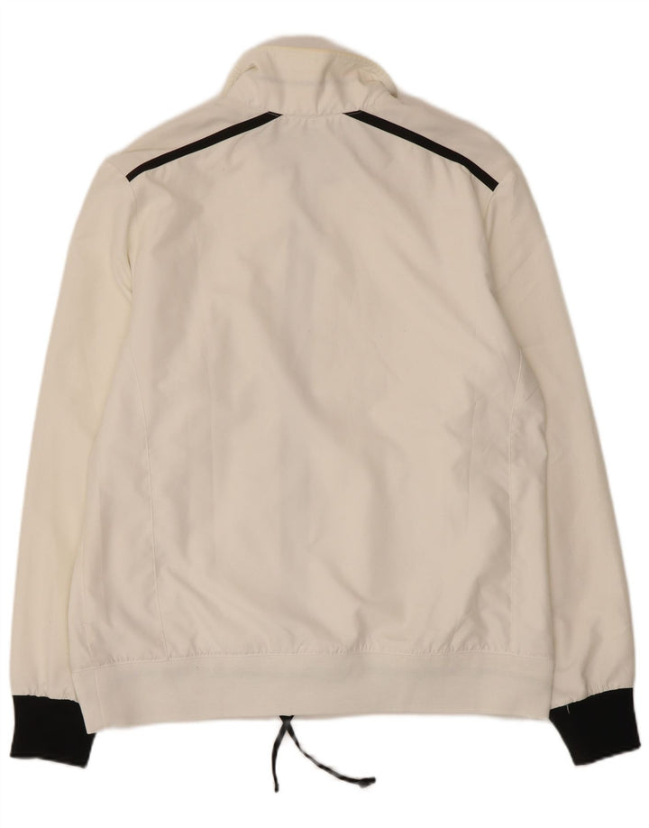 CHAMPION Womens Easy Fit Tracksuit Top Jacket UK 16 Large White Polyester
