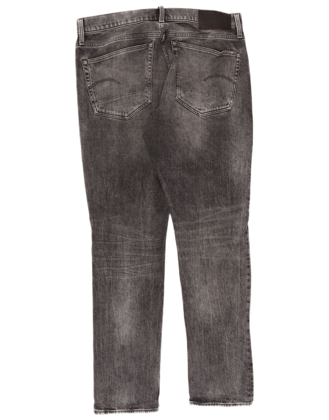 G-Star Mens Regular Tapered Jeans W34 L34 Grey Cotton