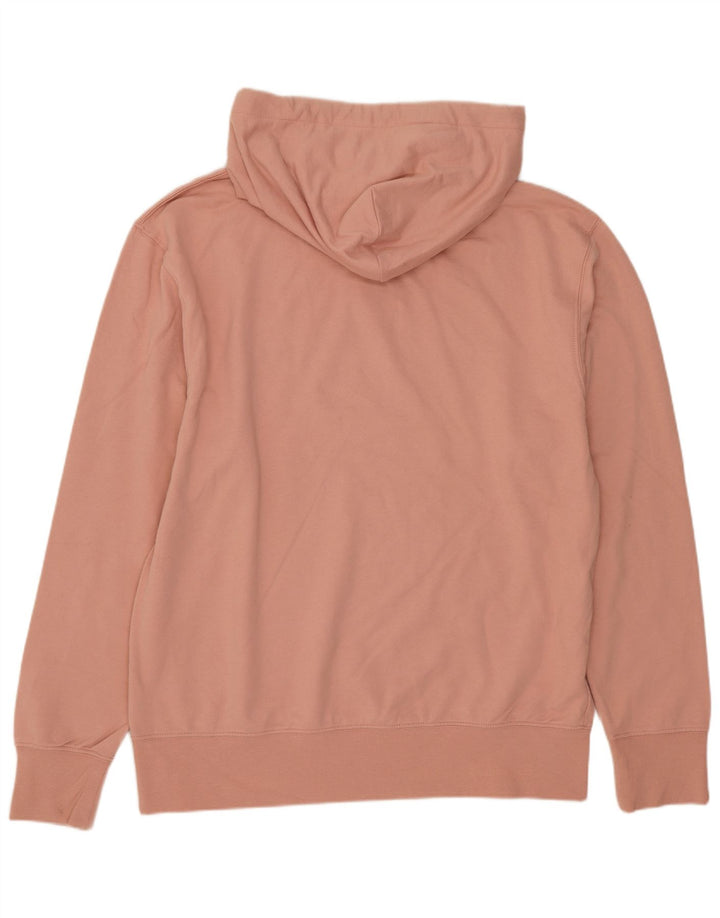 BARBOUR Mens Hoodie Jumper Medium Pink Cotton