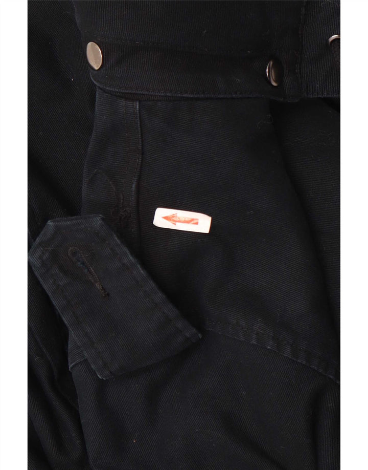 Carhartt Mens Hooded Parka Jacket UK 38 Medium Black Cotton