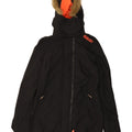 SUPERDRY Mens Hooded Parka Jacket UK 36 Small Black Nylon