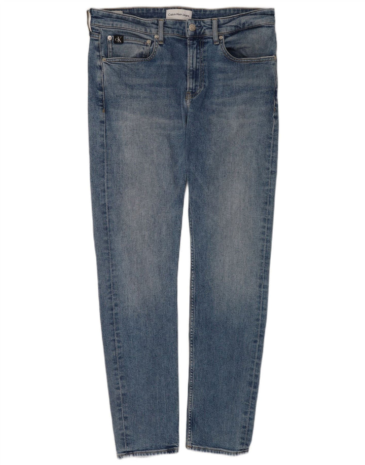 Calvin Klein Mens Slim Jeans W31 L32 Blue Cotton