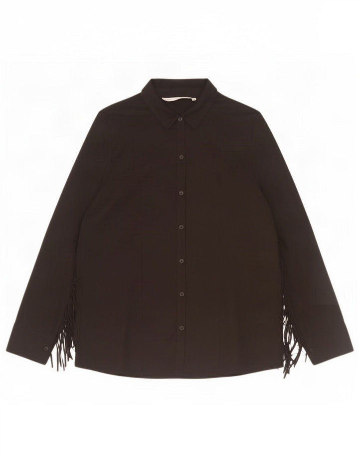 Zara Chemisier Femme UK 14 Medium Noir