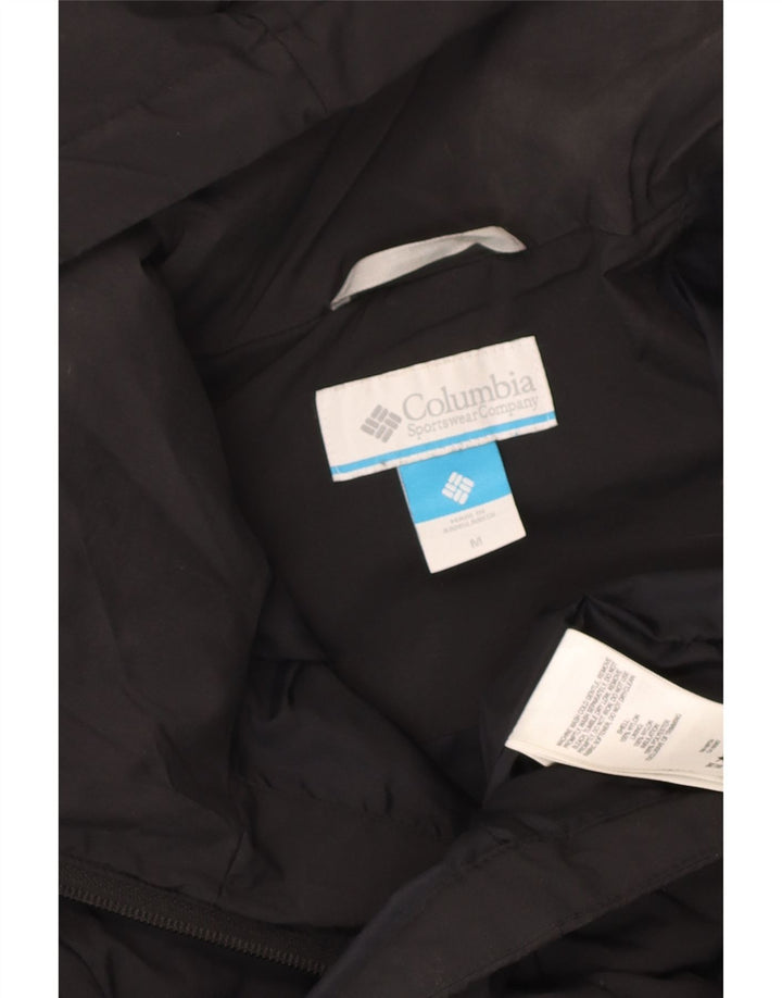 Columbia Womens Hooded Padded Coat UK 12 Medium Black Nylon