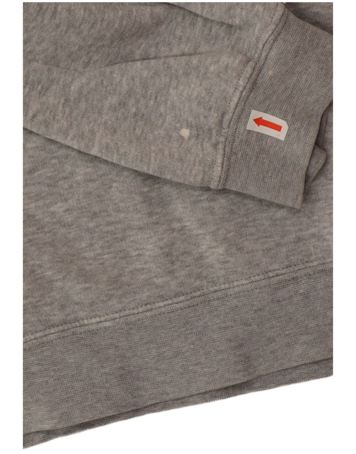 Nike Herren Kapuzenpullover aus mittelgrauer Baumwolle