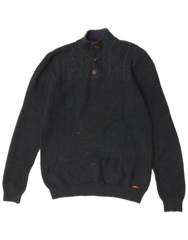 Ted Baker Mens Boat Neck Jumper Sweater Size 4 Medium Green Wool