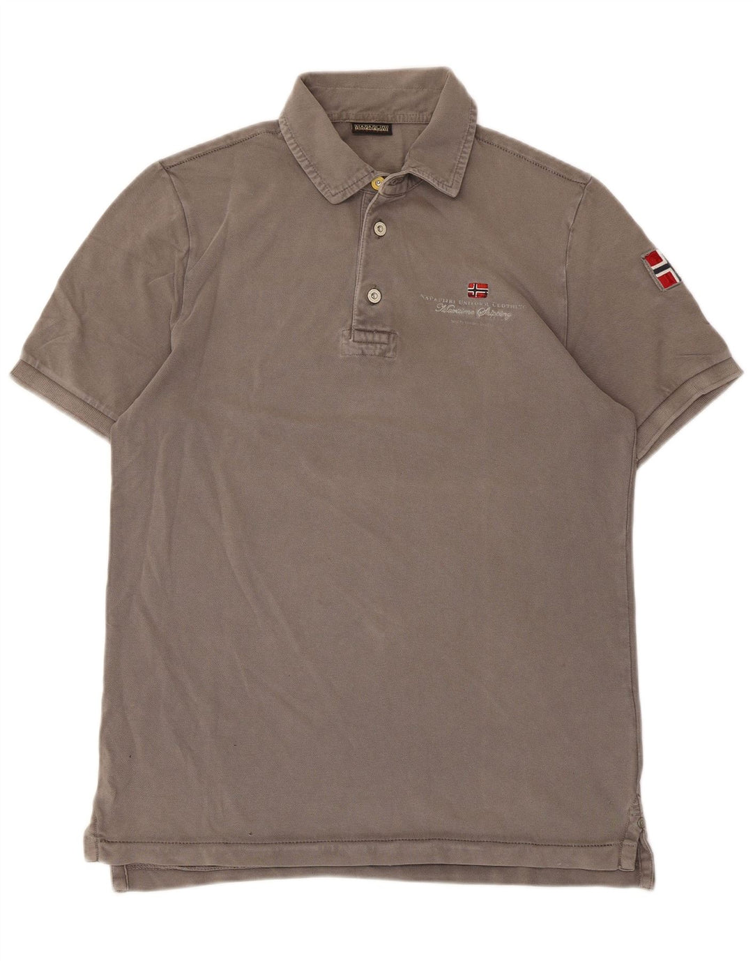 Napapijri Polo Hombre Algodón Gris Medio