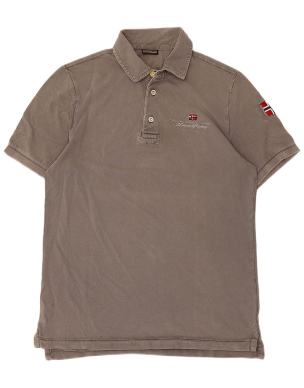 Napapijri Polo Hombre Algodón Gris Medio