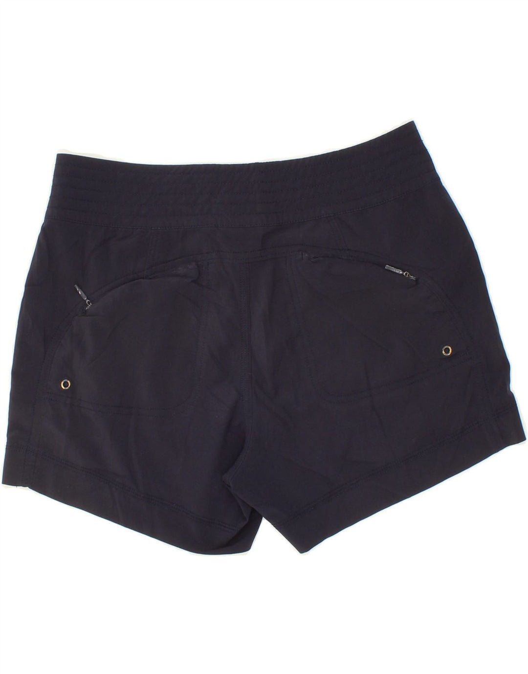 ATHLETA Womens Chino Shorts US 0 XS W28  Navy Blue Polyester Vintage Athleta and Second-Hand Athleta from Messina Hembry 