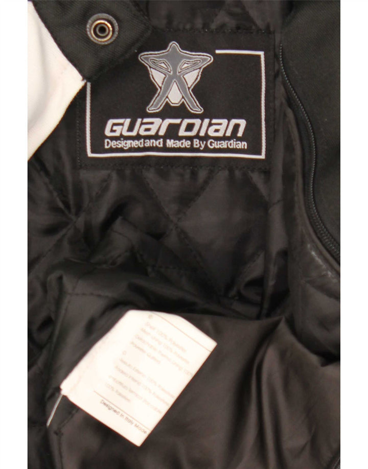 Guardian Damen-Motorrad-Racer-Jacke, UK 14, Mittelschwarz, Farbblock