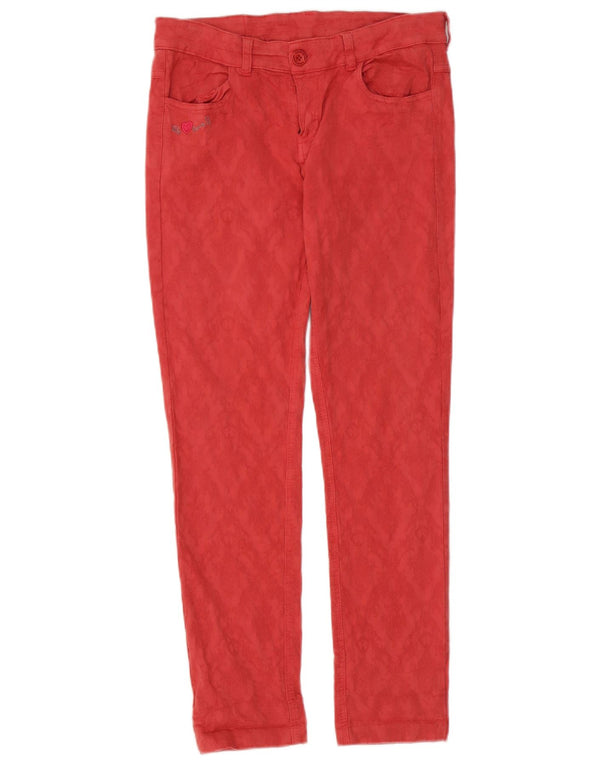 Desigual Womens Slim Casual Trousers W30 L29 Pink Cotton