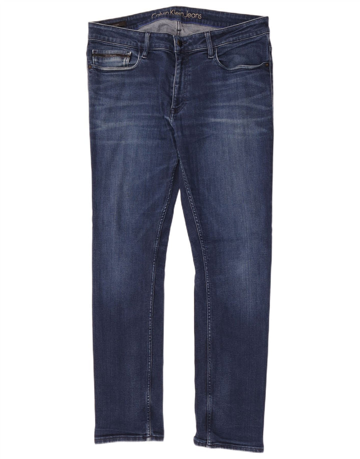 Мужские узкие джинсы Calvin Klein W36 L32 синие