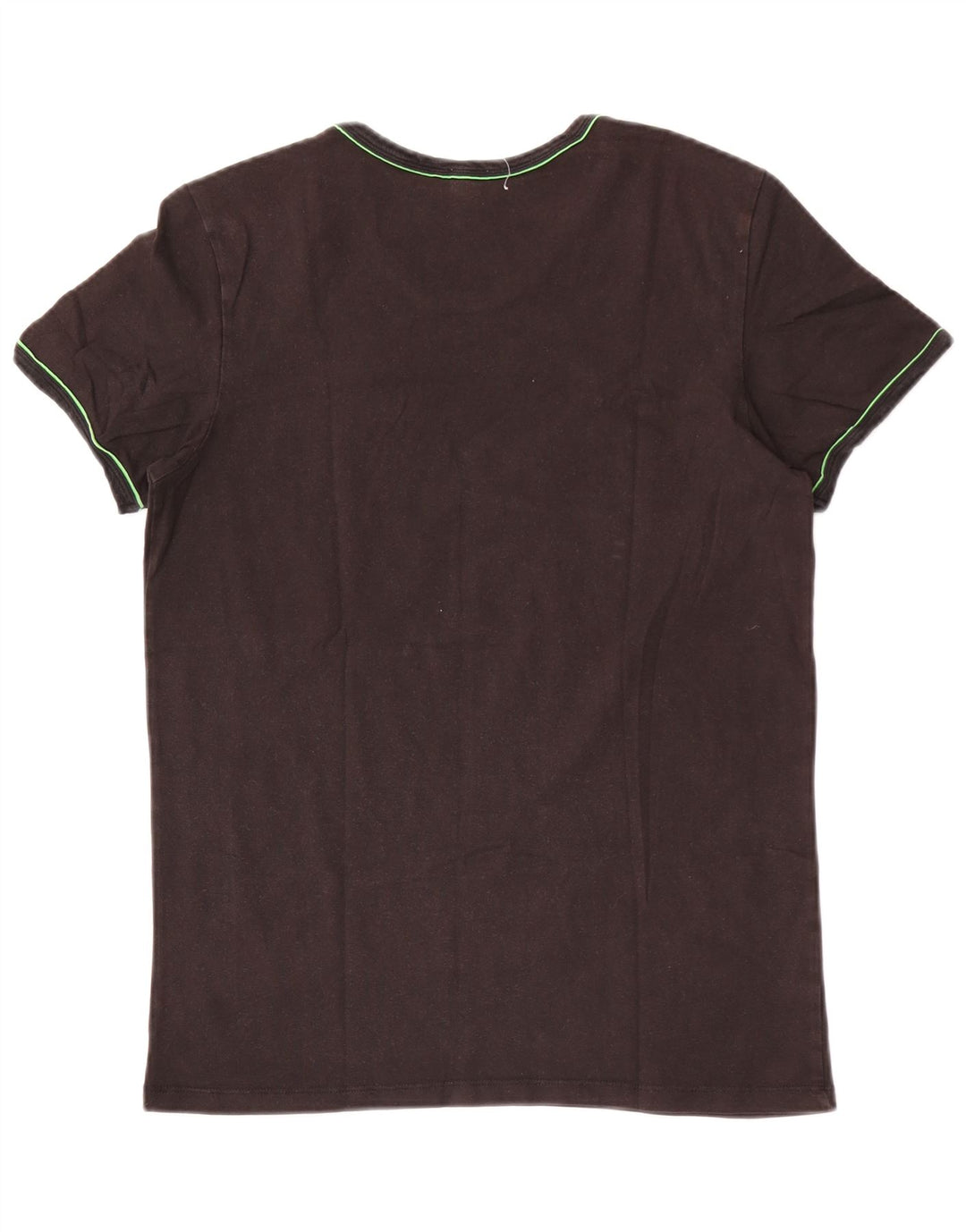 Diesel Mens T-Shirt Top Medium Black Cotton