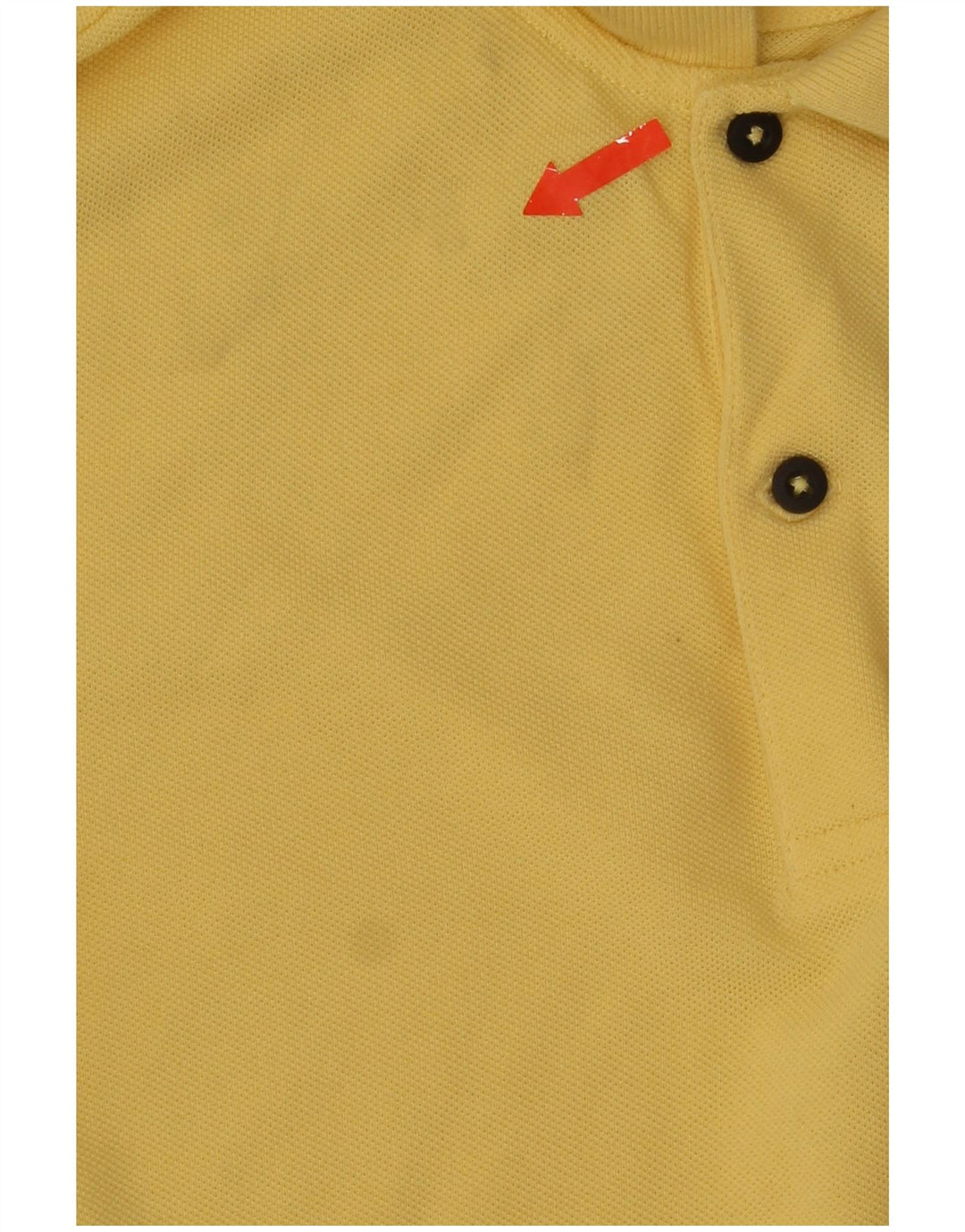 Massimo Dutti Mens Polo Shirt Medium Yellow Cotton