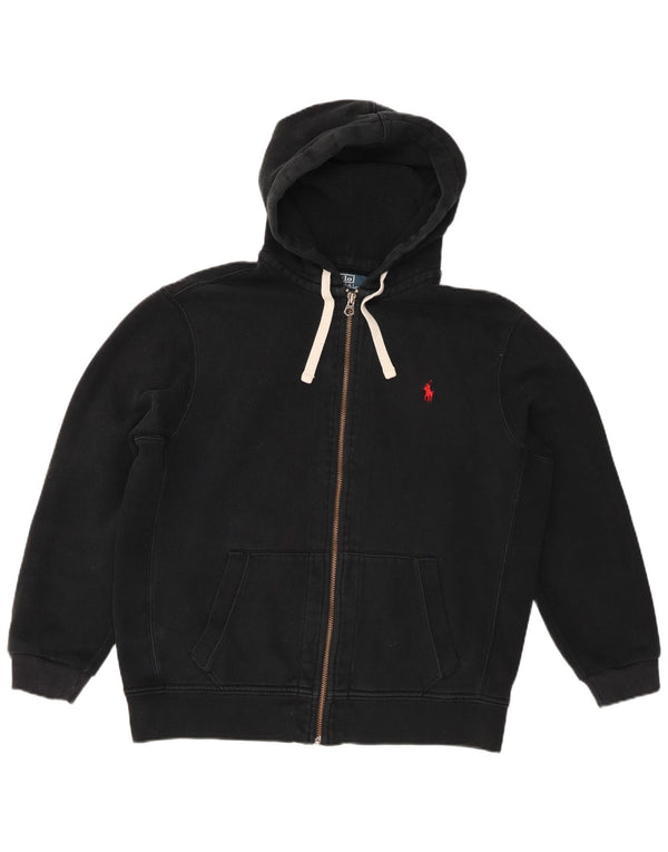 Męski sweter z kapturem i zamkiem Polo Ralph Lauren XL, czarny, bawełniany