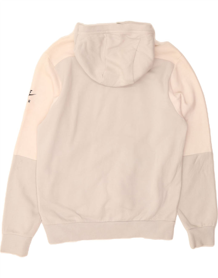 NIKE Womens Oversized Sweatshirt Jumper UK 10 Small Off White Colourblock Vintage Nike and Second-Hand Nike from Messina Hembry 