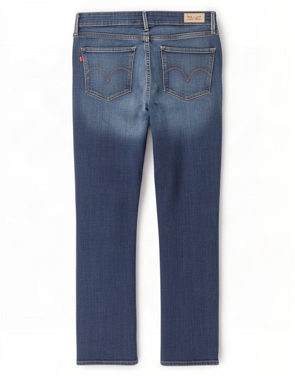 Levi's Damen Mid Rise Skinny Jeans US 12 Large W32 L30 Blaue Baumwolle