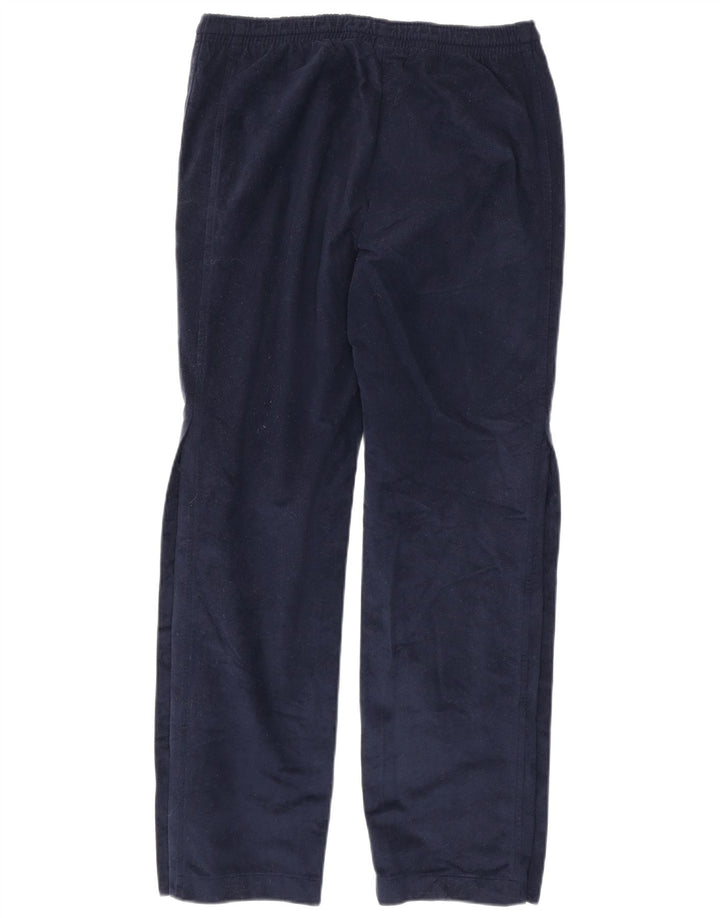 ASICS Mens Velour Tracksuit Trousers Small  Navy Blue