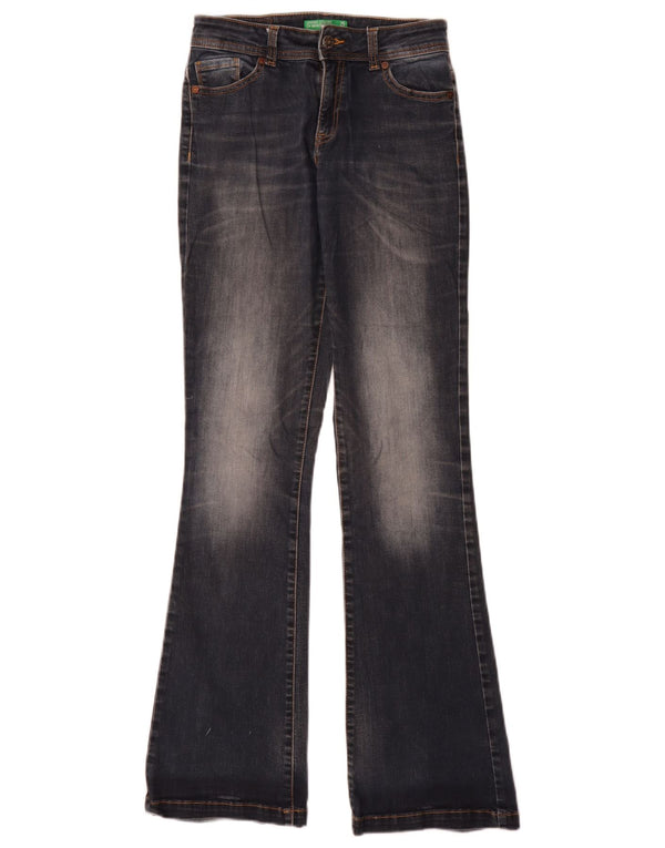 Jeans Svasati Da Donna Benetton W25 L33 Blu