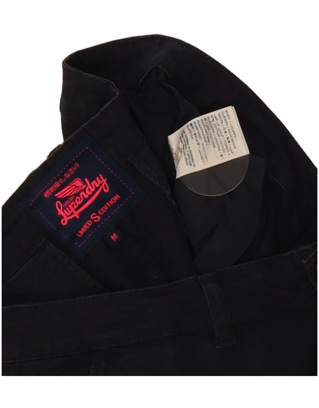 Pantaloncini chino da donna Superdry medi W30 in cotone blu navy