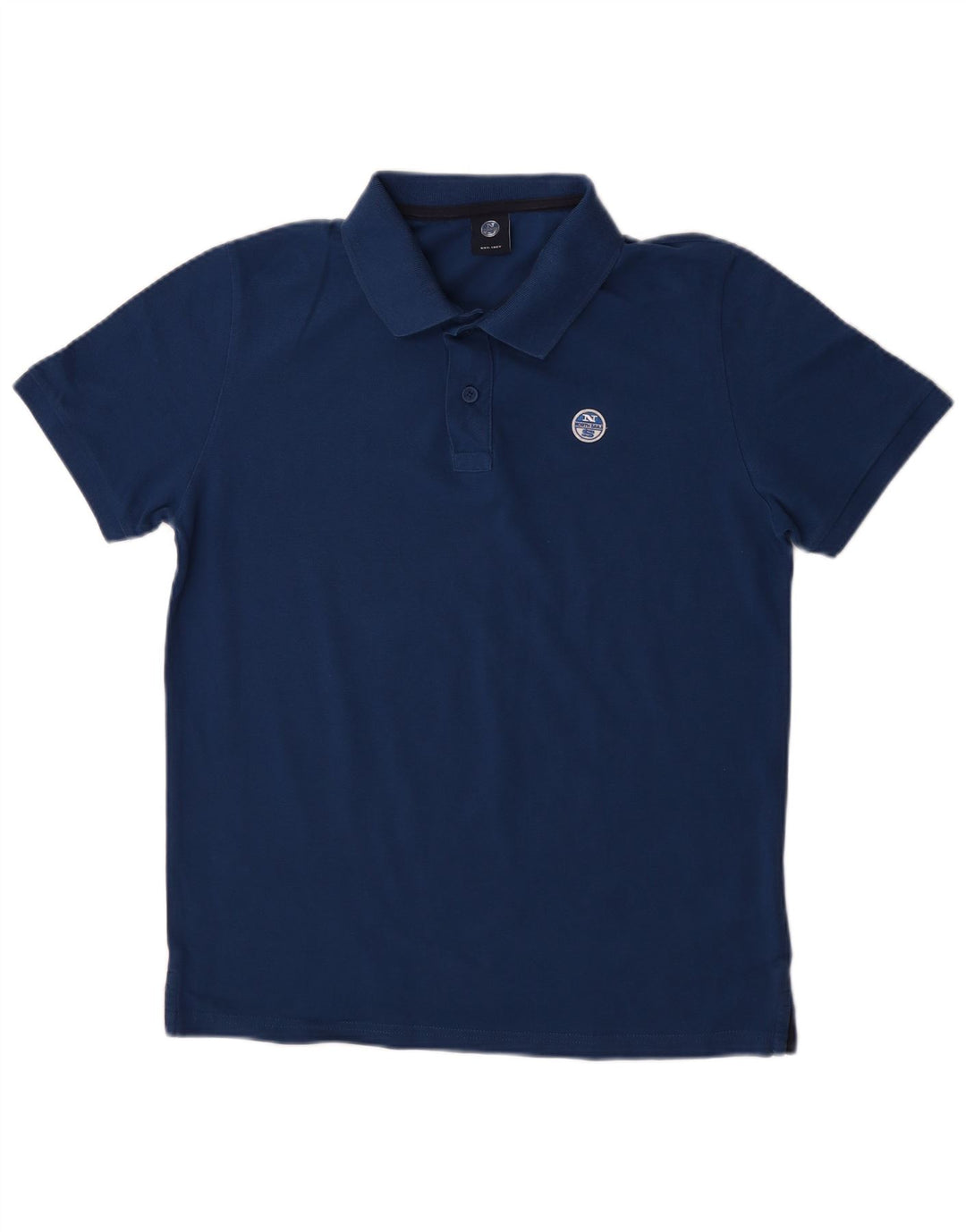 North Sails Mens Polo Shirt Medium Navy Blue Cotton