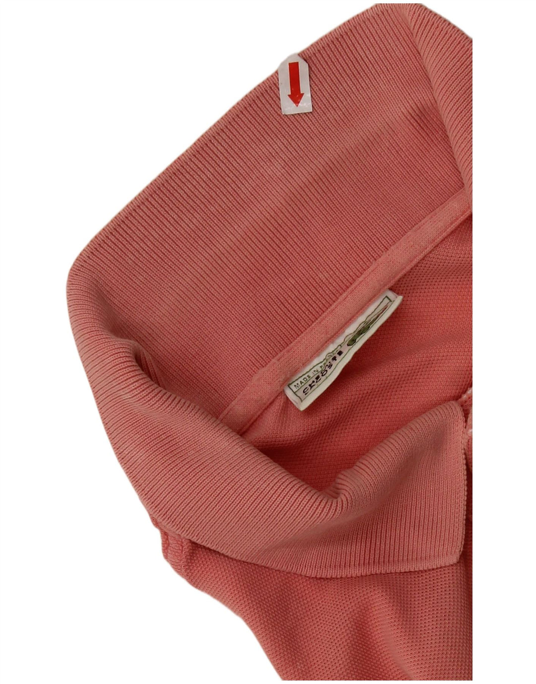 LACOSTE Mens Polo Shirt Size 4 Medium Pink Cotton