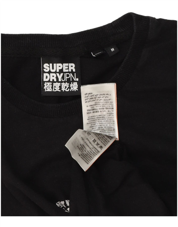 Superdry Herre grafisk T-shirt Top Medium Sort Bomuld