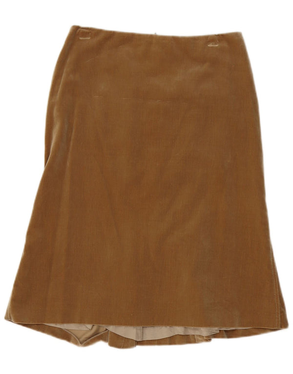 Vintage Γυναικεία Κοτλέ Φούστα Τρομπέτα W28 Medium Beige
