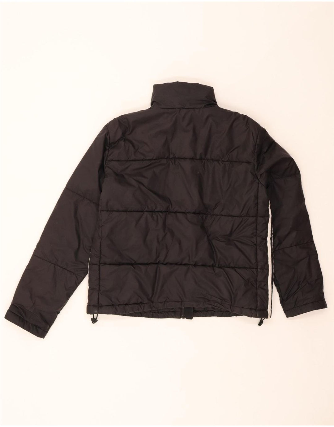 ADIDAS Womens Padded Jacket UK 10 Small Black Polyester
