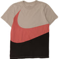 Nike Mens T-Shirt Top Large Grey Colourblock