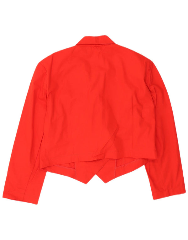 Vintage Womens Double Breasted Blazer Jacket UK 16 Large Red