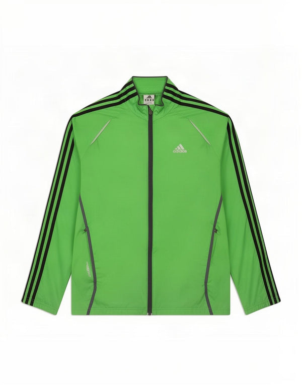 Мужской спортивный костюм Adidas, верхняя куртка, маленький зеленый нейлон