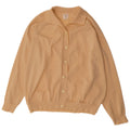 VINTAGE Womens Cardigan Sweater UK 16 Large Beige Polyester
