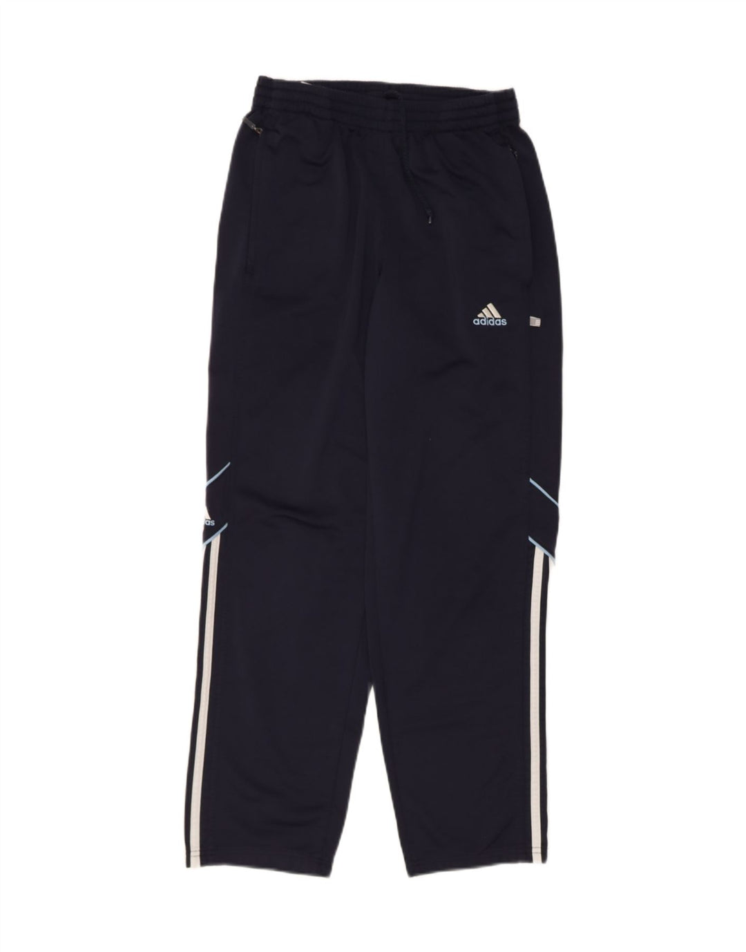ADIDAS Boys Tracksuit Trousers 15-16 Years  Navy Blue Polyester Vintage Adidas and Second-Hand Adidas from Messina Hembry 