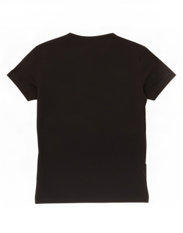 Lacoste Womens T-Shirt Top Size 42 Large Black Cotton