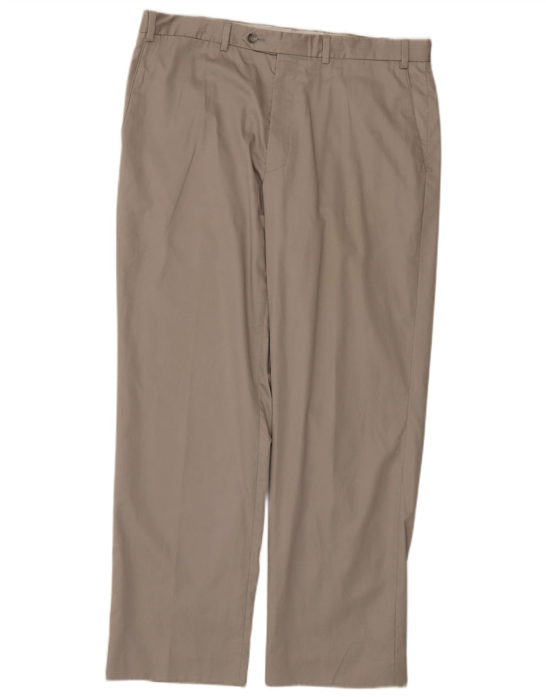 MARKS & SPENCER Mens Straight Suit Trousers W36 L31 Grey Cotton