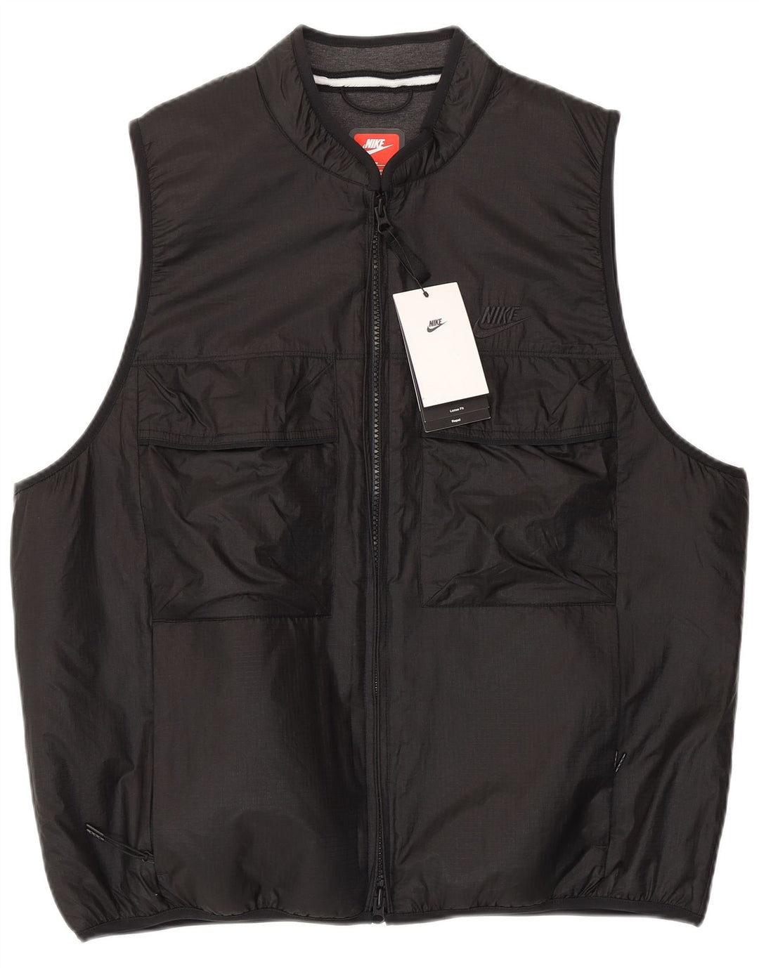 Gilet imbottito da uomo Nike UK 38 medio nylon nero
