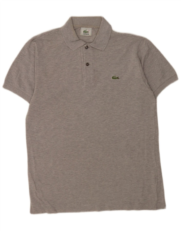 Lacoste Mens Polo Shirt Size 3 Small Grey Flecked Cotton