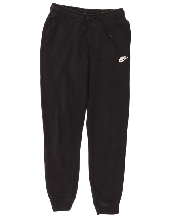 Nike Womens Tracksuit Trousers Joggers UK 10 Small Black Cotton