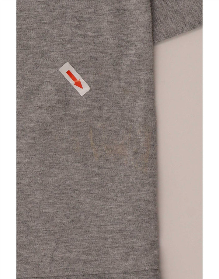 Cos Dame Oversized Top Langærmet UK 14 Medium Grey Flecked Viscose