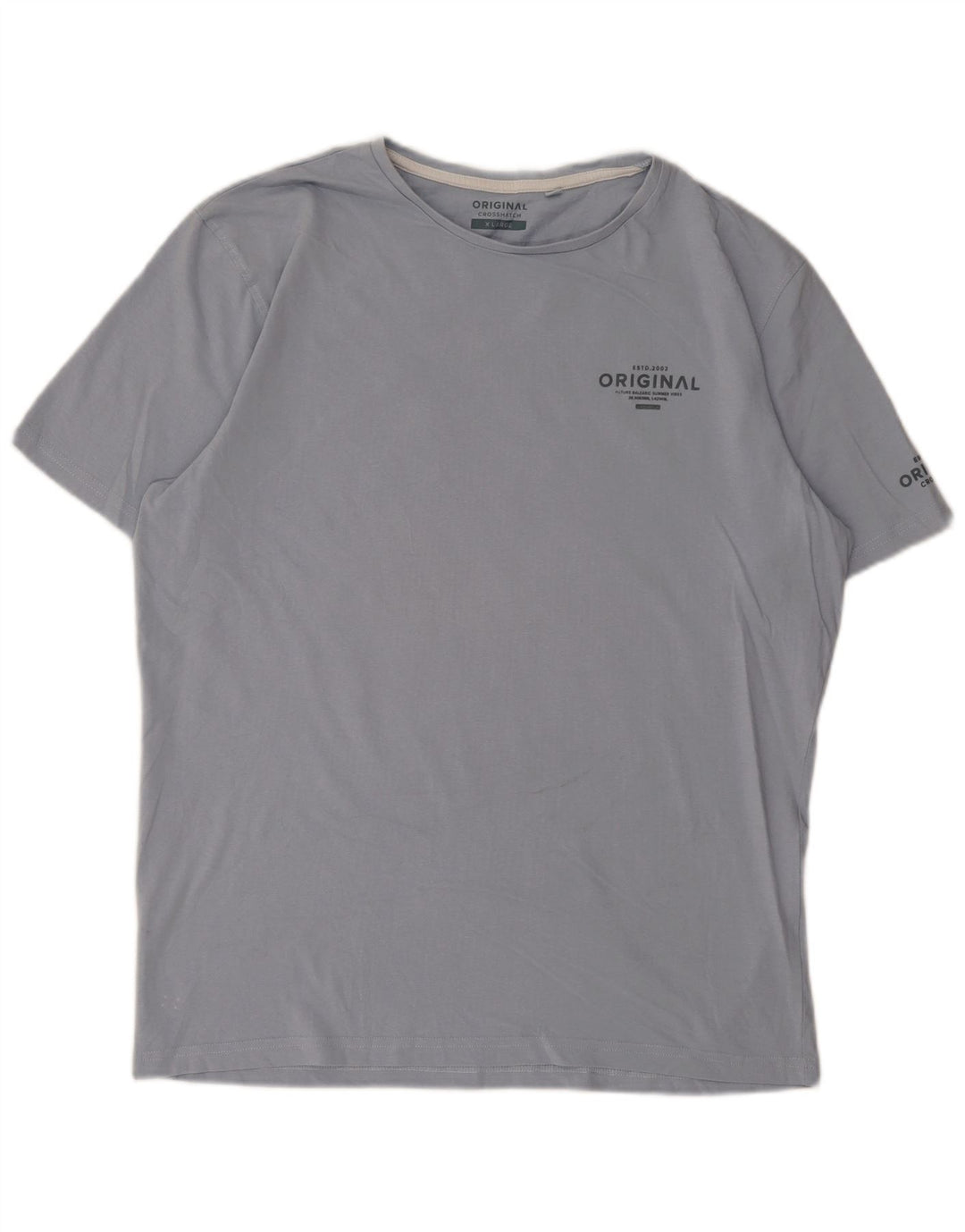 Jack & Jones Mens Graphic T-Shirt Top XL Blue