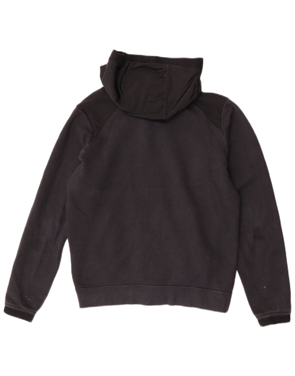 Felpa con cappuccio e zip da uomo Nike Small in cotone nero sportivo