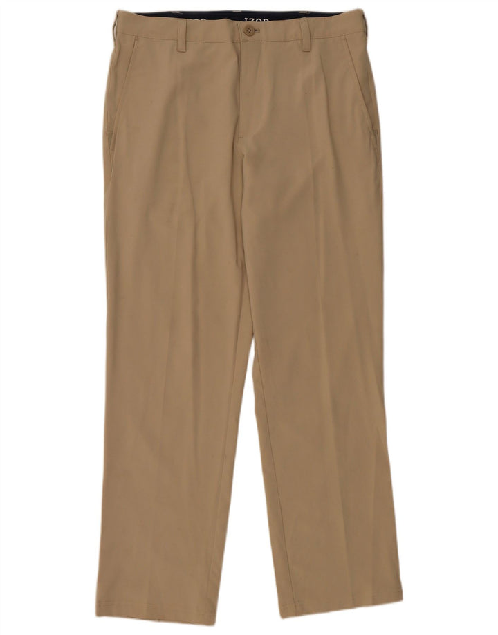 Izod Lige Chinobukser til kvinder W32 L30 Beige Polyester