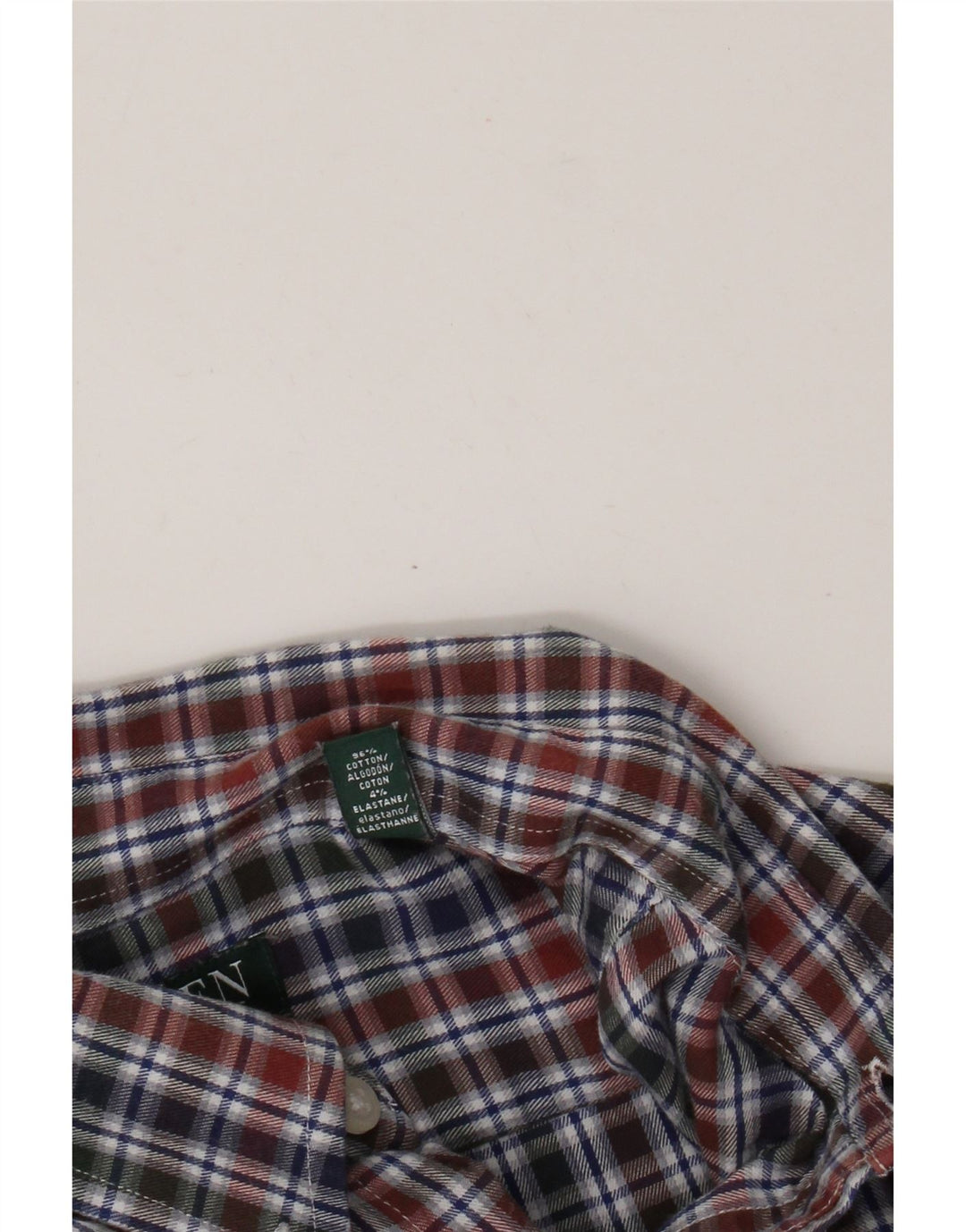 Ralph Lauren Mens Fitted Flannel Shirt Size 40 15.5 Medium Multicoloured