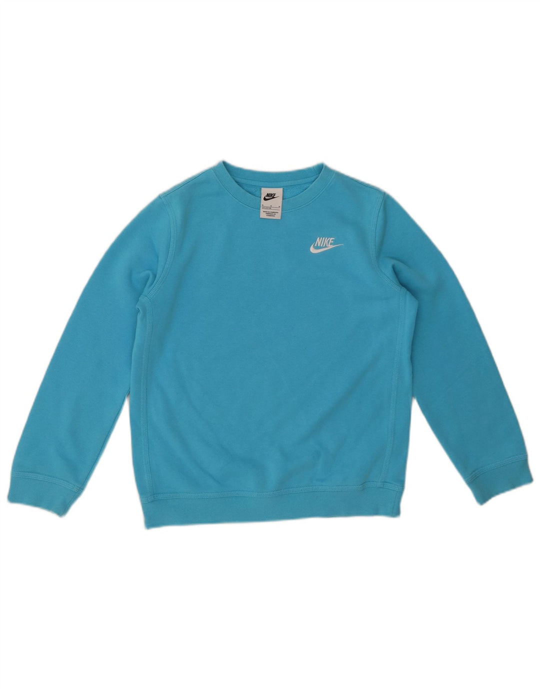 Pulover NIKE Băieți 10-11 Ani Bumbac Albastru Mediu