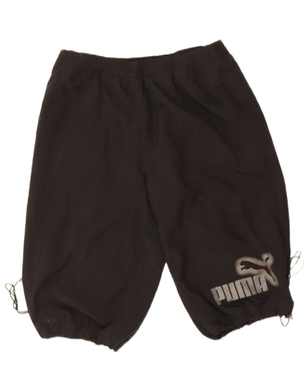 Puma Mens Graphic Sport Shorts Large Black Polyester
