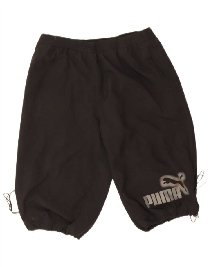 Puma Mens Graphic Sport Shorts Grande Poliéster Negro