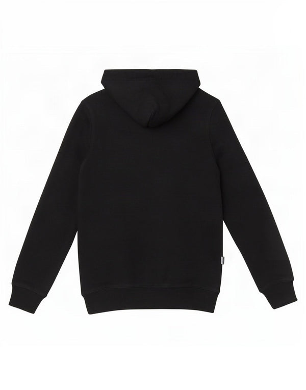Jack Wills Womens Graphic Hoodie Jumper UK 8 Small Black Cotton
