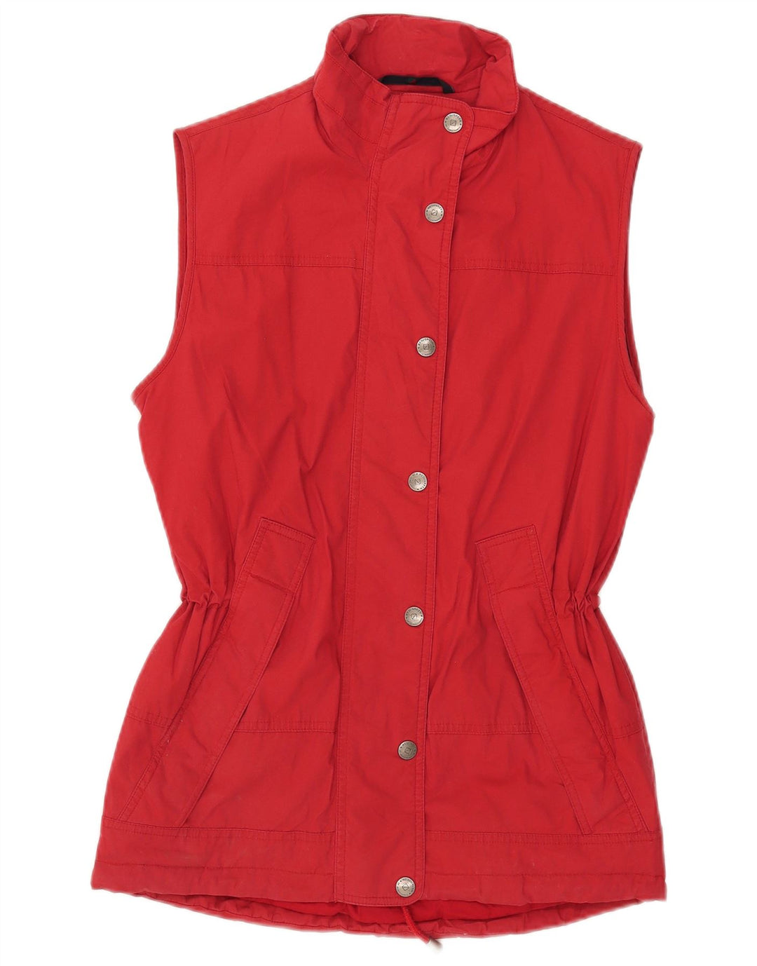 Vintage Womens Gilet UK 10 Small Red