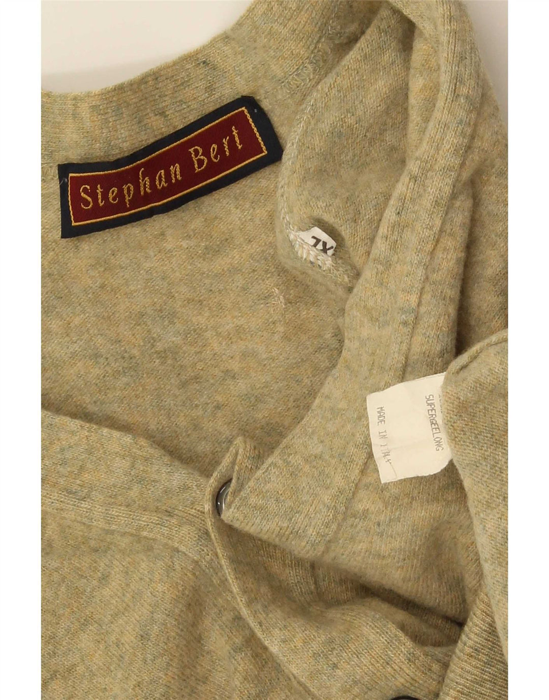 Vintage herre cardigan sweater XL Grøn uld